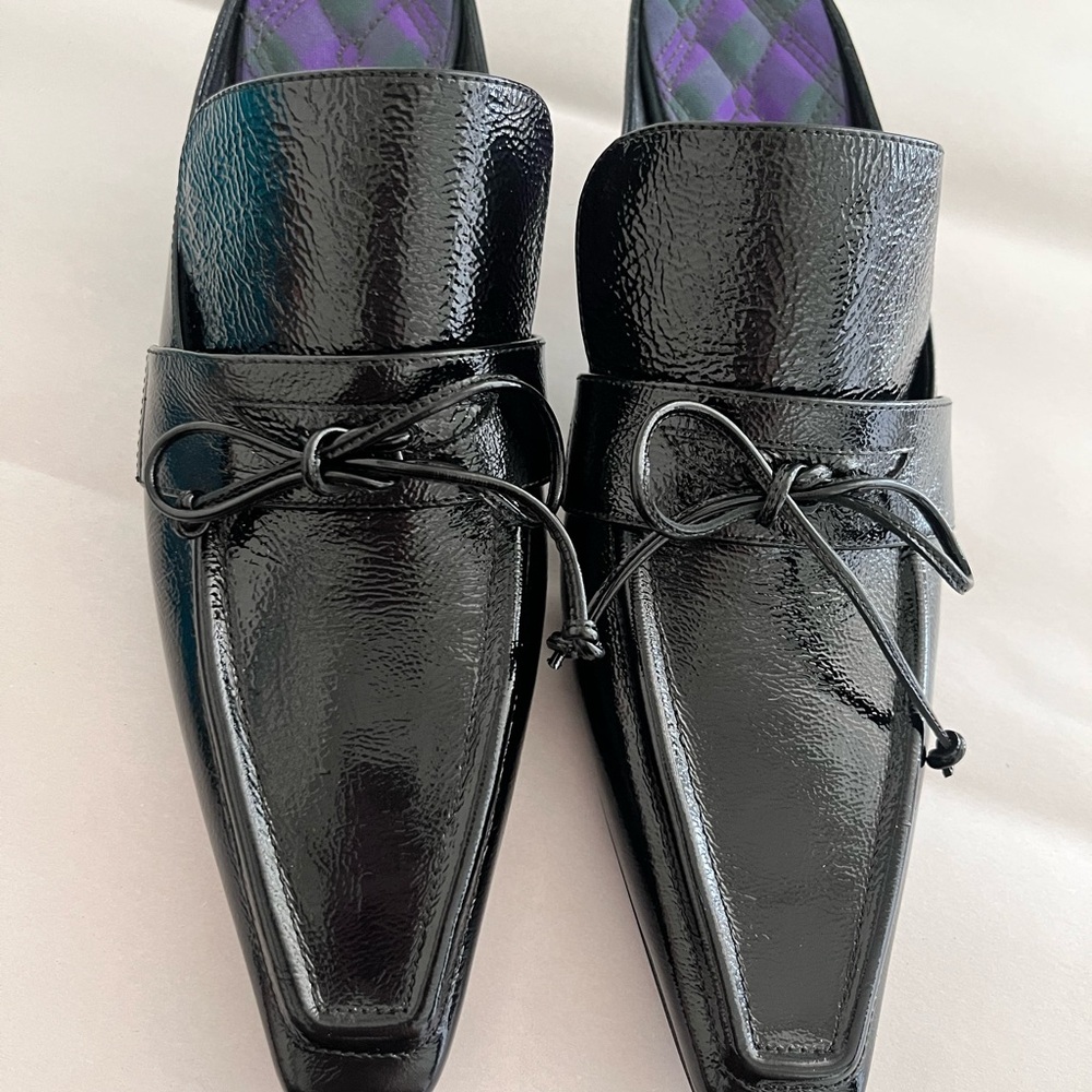 Burberry Black Patent Leather Loafers